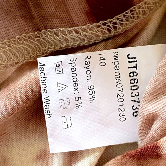 Tie Dye Lettuce Edge Bell Bottom Pants - Picture 9 of 12